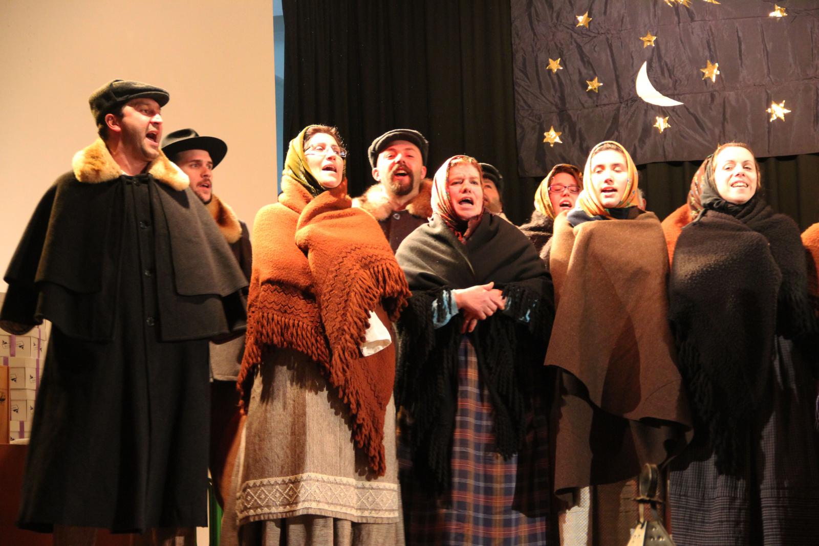 A group of Janeiras singers